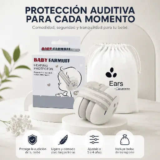 Audífonos con cancelación de ruido de bebé