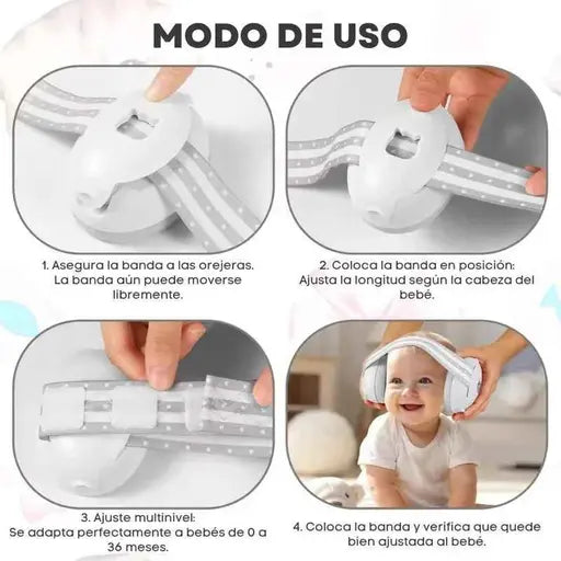 Audífonos con cancelación de ruido de bebé