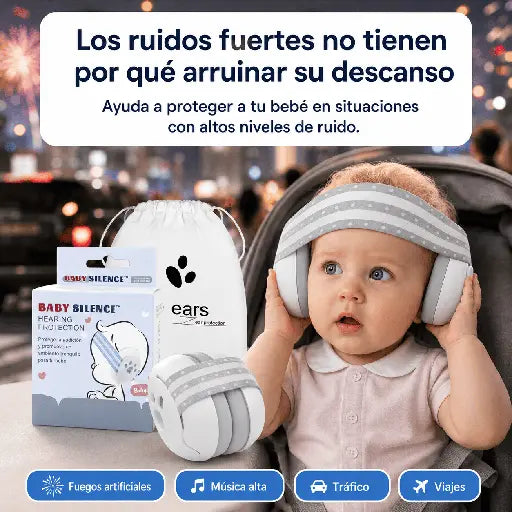 Audífonos con cancelación de ruido de bebé