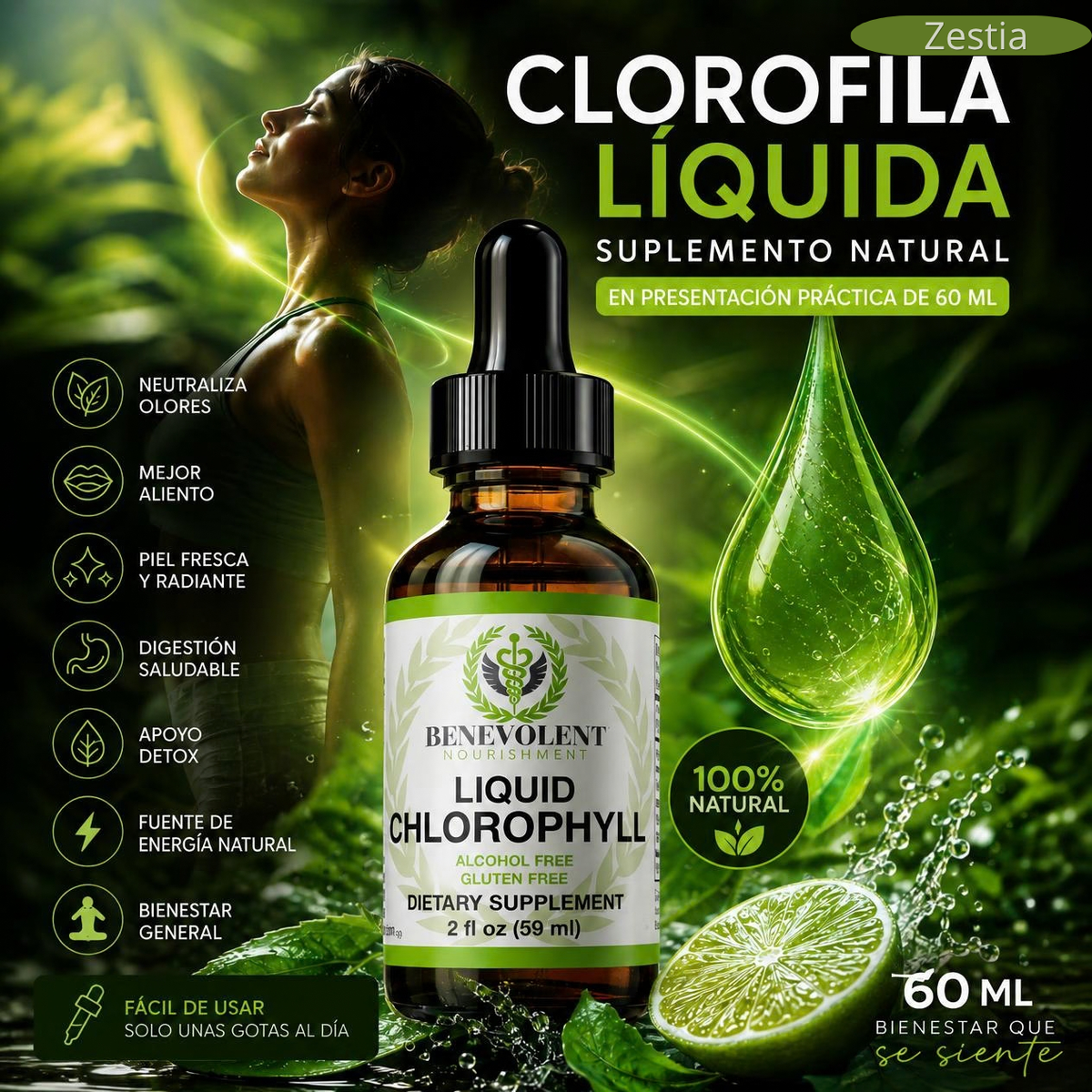 CLOROFILA BENEVOLENT X 60 ML